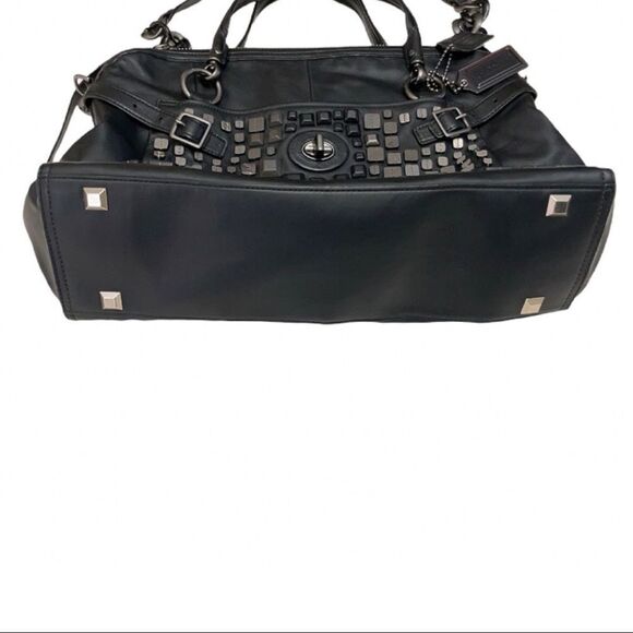 COACH Studded Flagship Ella Bag in Black - Picture 5 of 10
